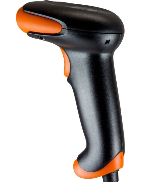 Godex GS220U lector de código de barras Lector de códigos de barras portátil Laser Negro, Naranja