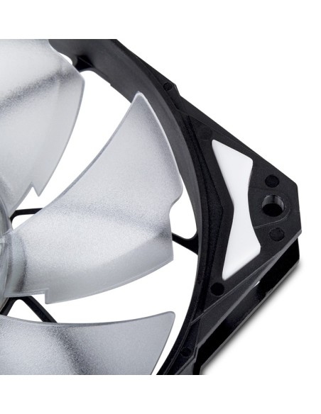 NOX H-Fan LED Carcasa del ordenador Ventilador 12 cm Negro, Blanco