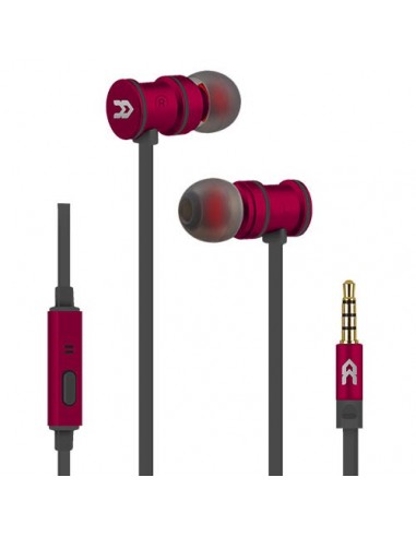 Avenzo AV636RJ auricular y casco Auriculares Dentro de oído Conector de 3,5 mm Negro, Rojo