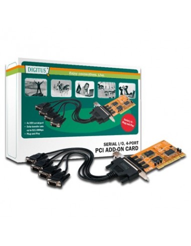 Digitus PCI-Karte 4x SERIELL tarjeta y adaptador de interfaz Interno De serie
