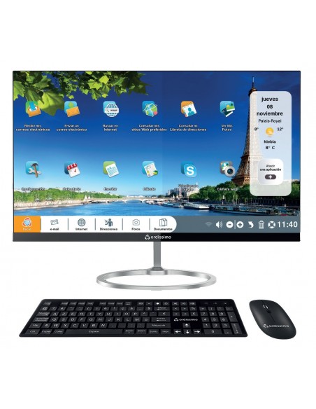 ORDISSIMO ART0392 pcs todo-en-uno 60,5 cm (23.8") 1920 x 1080 Pixeles Intel Atom® 4 GB DDR3-SDRAM 532 GB HDD + flash Wi-Fi 5