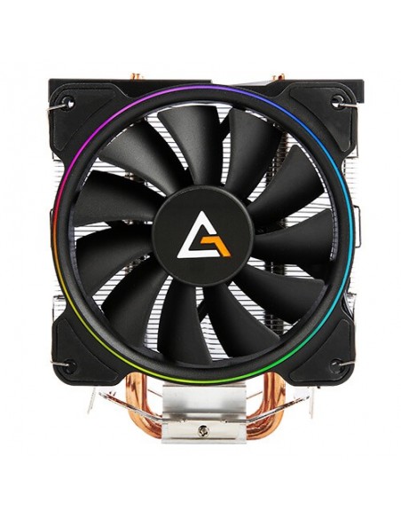 Antec A400 RGB Procesador Enfriador 12 cm Negro, Cobre, Metálico