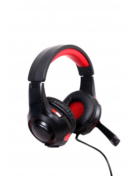 Gembird GHS-U-5.1-01 auricular y casco Auriculares Diadema Negro, Rojo