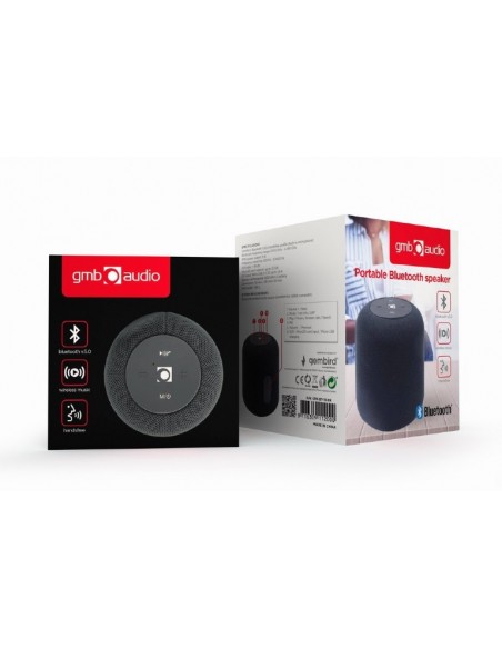 Gembird SPK-BT-15-BK altavoz portátil Altavoz monofónico portátil Negro 5 W