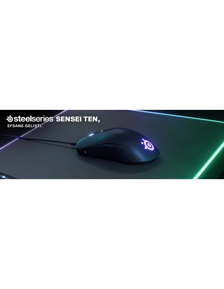 Steelseries Sensei Ten ratón Ambidextro USB tipo A Óptico 18000 DPI