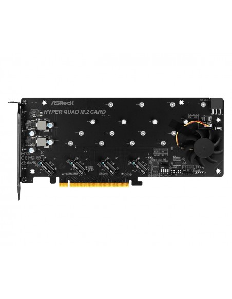 Asrock Hyper Quad M.2 tarjeta y adaptador de interfaz Interno