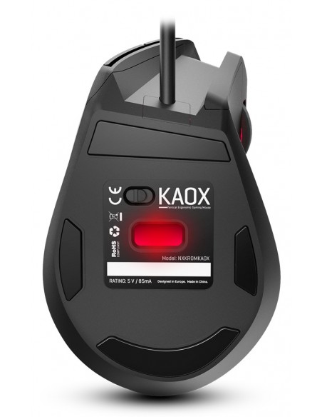 Krom Kaox ratón mano derecha USB tipo A Óptico 6400 DPI