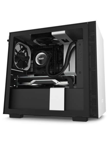 NZXT H210 Mini Tower Negro, Blanco