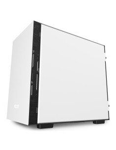 NZXT H210i Matte White Mini Tower Negro, Blanco