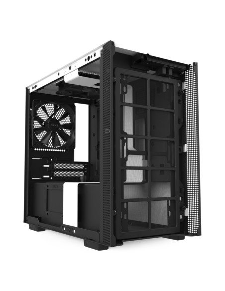 NZXT H210i Matte White Mini Tower Negro, Blanco