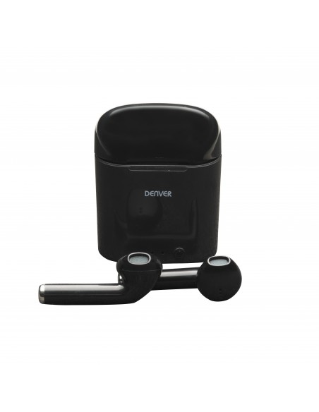 Denver TWE-36BLACKMK3 auricular y casco Auriculares Dentro de oído Bluetooth Negro