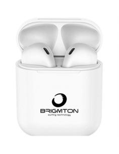 Brigmton Auricular+Micro BML-19 Base Carga Blanco - Imagen 1