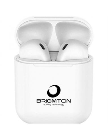 Brigmton Auricular+Micro BML-19 Base Carga Blanco - Imagen 1