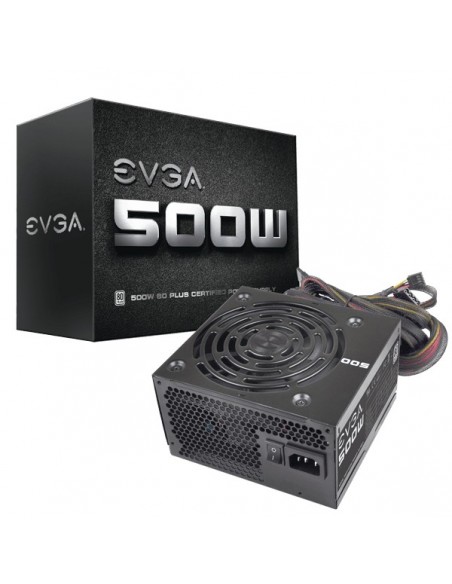 EVGA 500 W1 unidad de fuente de alimentación 500 W 20+4 pin ATX ATX Negro