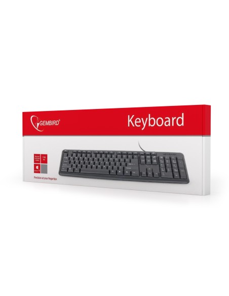 Gembird KB-U-103-ES teclado USB Español Negro