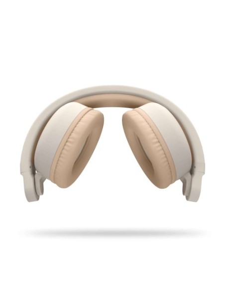 Energy Sistem 445622 auricular y casco Auriculares Diadema Conector de 3,5 mm MicroUSB Bluetooth Beige, Blanco