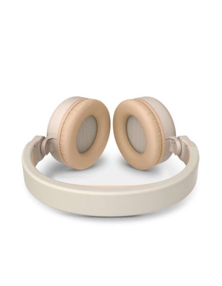 Energy Sistem 445622 auricular y casco Auriculares Diadema Conector de 3,5 mm MicroUSB Bluetooth Beige, Blanco