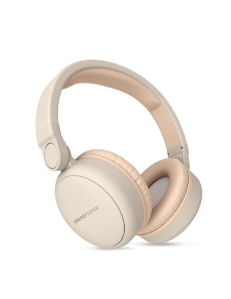 Energy Sistem 445622 auricular y casco Auriculares Diadema Conector de 3,5 mm MicroUSB Bluetooth Beige, Blanco