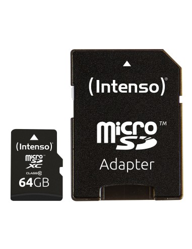 Intenso 64GB MicroSDHC memoria flash MicroSDXC Clase 10