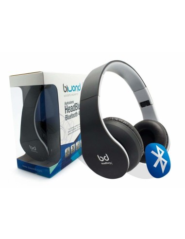 Biwond HeadBluex Auriculares Diadema Conector de 3,5 mm Micro USB Bluetooth Negro