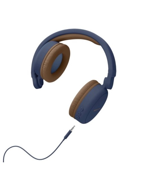 Energy Sistem 444885 auricular y casco Auriculares Diadema Conector de 3,5 mm MicroUSB Bluetooth Azul, Marrón