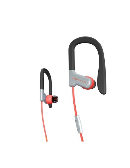 Energy Sistem 429349 auricular y casco Auriculares gancho de oreja, Dentro de oído Conector de 3,5 mm Rojo