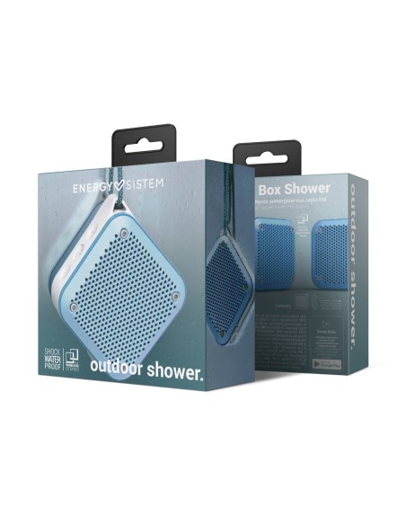 Energy Sistem Outdoor Box Shower Altavoz portátil estéreo Azul, Gris 5 W