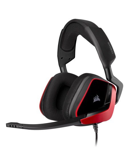 Corsair VOID ELITE SURROUND Auriculares Diadema Negro, Rojo