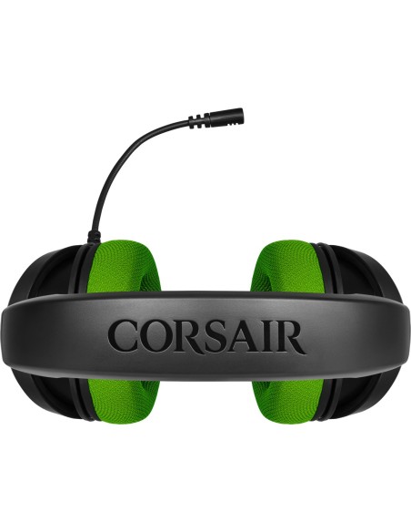 Corsair HS35 Auriculares Diadema Conector de 3,5 mm Negro, Verde