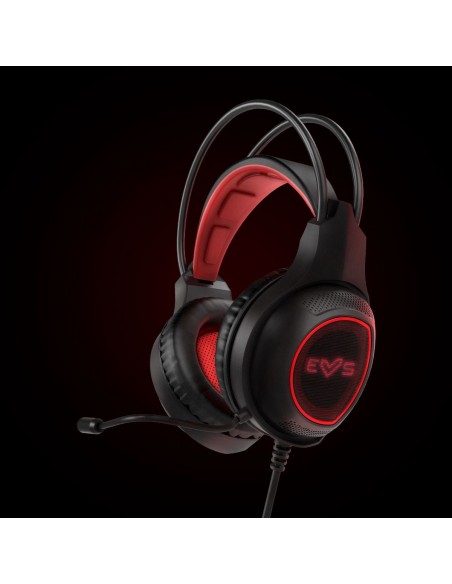 Energy Sistem ESG 2 LASER Auriculares Diadema Conector de 3,5 mm Negro, Rojo