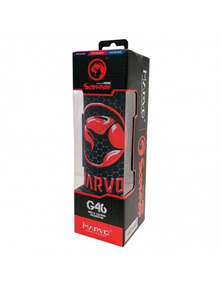 Scorpion MA-G46 alfombrilla para ratón Alfombrilla de ratón para juegos Negro, Rojo