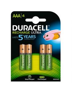 Duracell Pila Recargable HR03 AAA 800mAh Blister*4 - Imagen 1