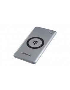 Intenso WP10000 batería externa Polímero de litio 10000 mAh Cargador inalámbrico Plata