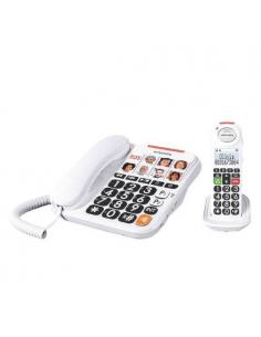 TELÉFONO SENIOR INALÁMBRICO COMBO SWISSVOICE XTRA 3155 BLANC - Imagen 1