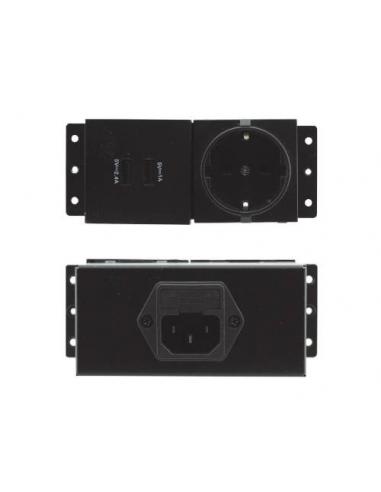 MÓDULOS ZÓCALOS DE ALIMENTACIÓN PARA TBUS TS-POWER-SOCKET TS-2UC/DE KRAMER - Imagen 1