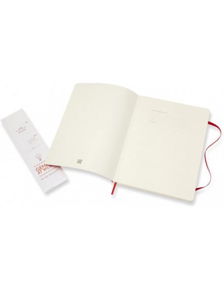 LIBRETA CLASICA TAPA BLANDA ROJO ESCARLATA XL (19X25CM) LISA MOLESKINE QP623F2 - Imagen 3