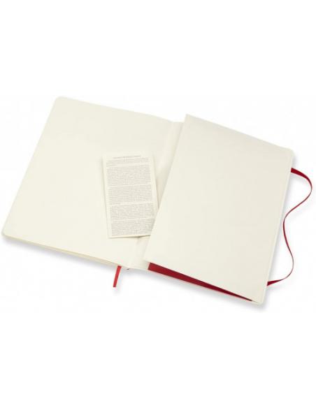 LIBRETA CLASICA TAPA BLANDA ROJO ESCARLATA XL (19X25CM) LISA MOLESKINE QP623F2 - Imagen 4