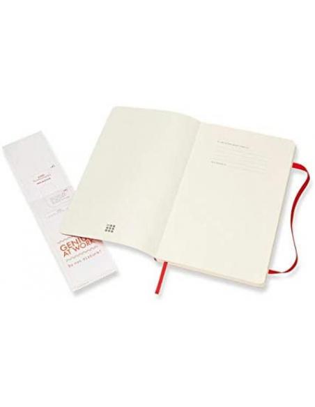 LIBRETA CLASICA TAPA BLANDA ROJO ESCARLATA L (13X21CM) RAYADA MOLESKINE QP616F2 - Imagen 3