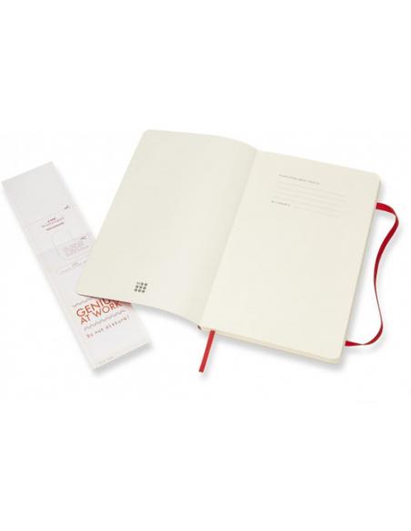 LIBRETA CLASICA TAPA BLANDA ROJO ESCARLATA L (13X21CM) RAYADA MOLESKINE QP616F2 - Imagen 5