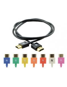 KRAMER CABLE HDMI FLEXIBLE ALTA VELOCIDAD CON ETHERNET ULTRA PLANO COLOR NEGRO (C-HM/HM/PICO/BK-6) - Imagen 1