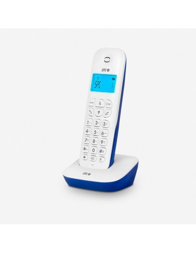 SPC Air Teléfono DECT Identificador de llamadas Azul, Blanco