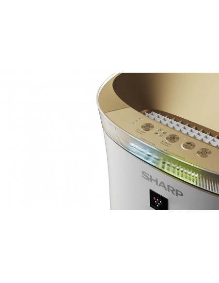 Sharp Home Appliances UA-PG50E-W purificador de aire 38 m² 52 dB 47 W Oro, Blanco