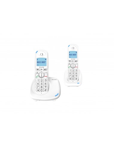 Alcatel XL575 Duo Teléfono DECT analógico Identificador de llamadas Blanco