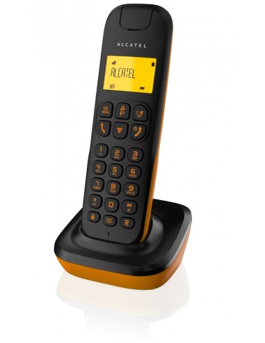 Alcatel D135 Teléfono DECT Identificador de llamadas Negro, Naranja