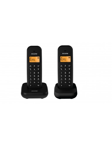 Alcatel E155 Duo Teléfono DECT analógico Identificador de llamadas Negro