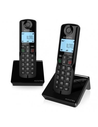 Alcatel S250 Duo Teléfono DECT Identificador de llamadas Negro