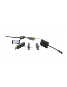 Kramer Electronics AD-RING-5 cambiador de género para cable Negro