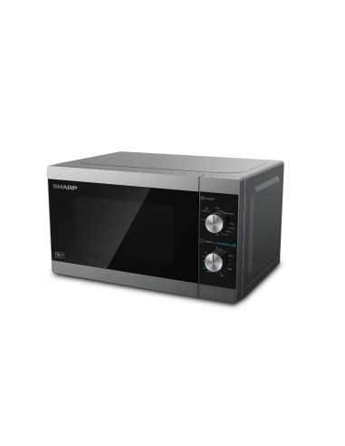 Sharp Home Appliances YC-MG01E-S microondas Encimera Microondas combinado 20 L 800 W Negro, Gris