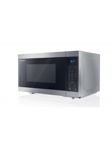 Sharp Home Appliances YC-MG81E-S microondas Encimera Microondas con grill 28 L 900 W Negro, Gris