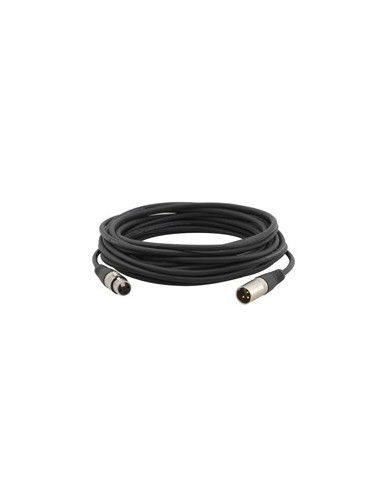 Kramer Electronics XLR Quad Style, 0.5m cable de audio 0,5 m XLR (3-pin) Negro